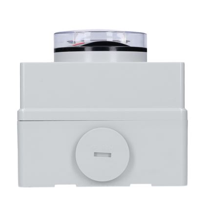IP66-rated socket with switch for damp environments, 230V/16A