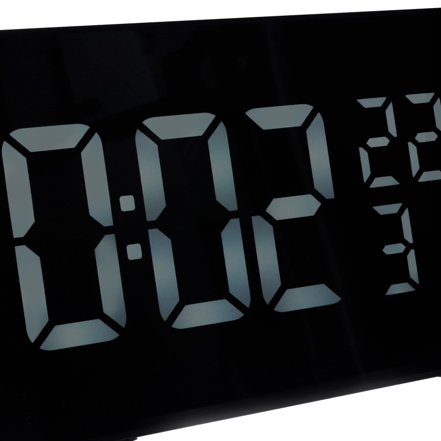 Weather station with LCD display, alarm clock and projector 1xCR2032