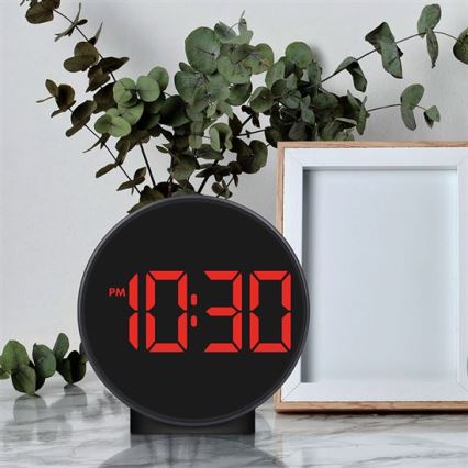 Digital Alarm Clock — 5V / 3x AAA Battery-Powered