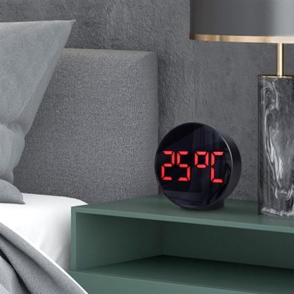 Digital Alarm Clock — 5V / 3x AAA Battery-Powered