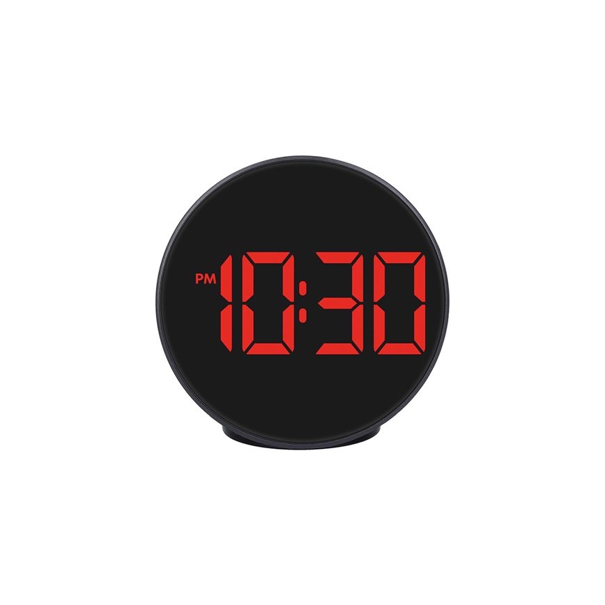 Digital Alarm Clock — 5V / 3x AAA Battery-Powered