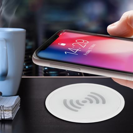 Built-in wireless charger white
