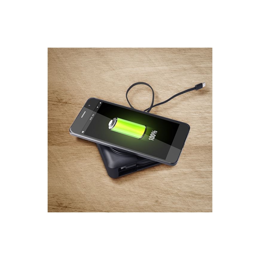 10000 mAh Power Bank with Wireless Charging, 5V