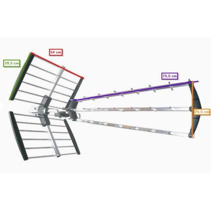 Outdoor antenna DVB-T/DVB-T2