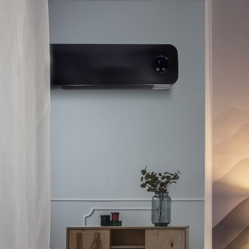 Bathroom ceramic heater 1000/2000W/230V IP22 + remote control