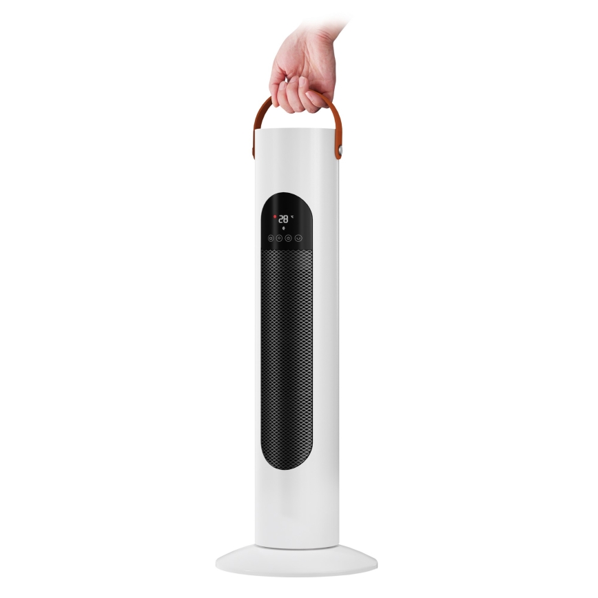Tower fan with integrated 2000 W heating element, 230 V