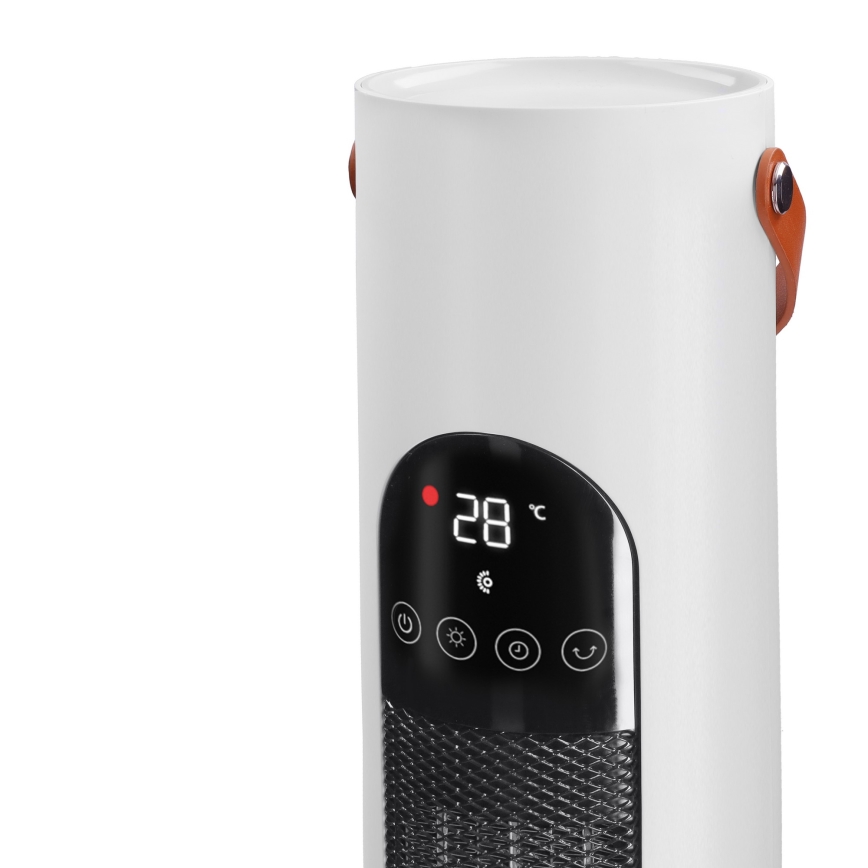 Tower fan with heating element 2000W/230V + remote control