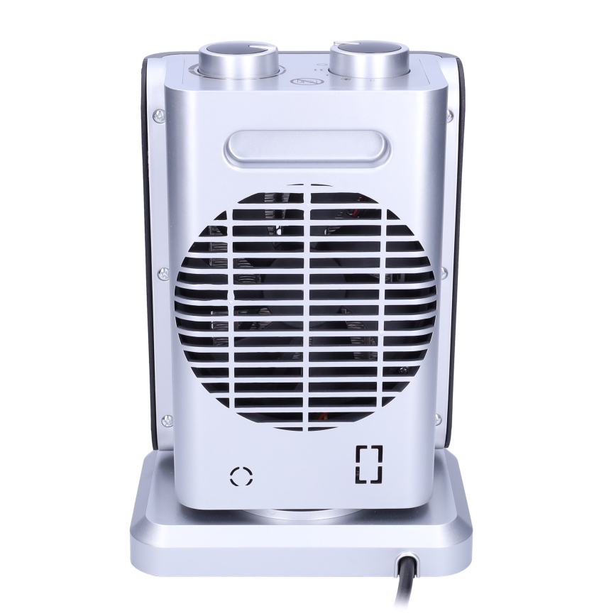 Tower fan with integrated 1500W/230V heating element