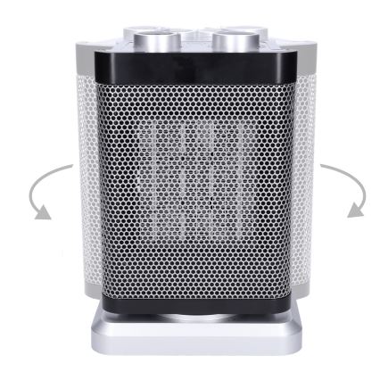 Tower fan with integrated 1500W/230V heating element