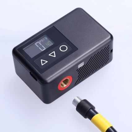 Digital Pocket Air Compressor — 500 mAh, 5V, Black