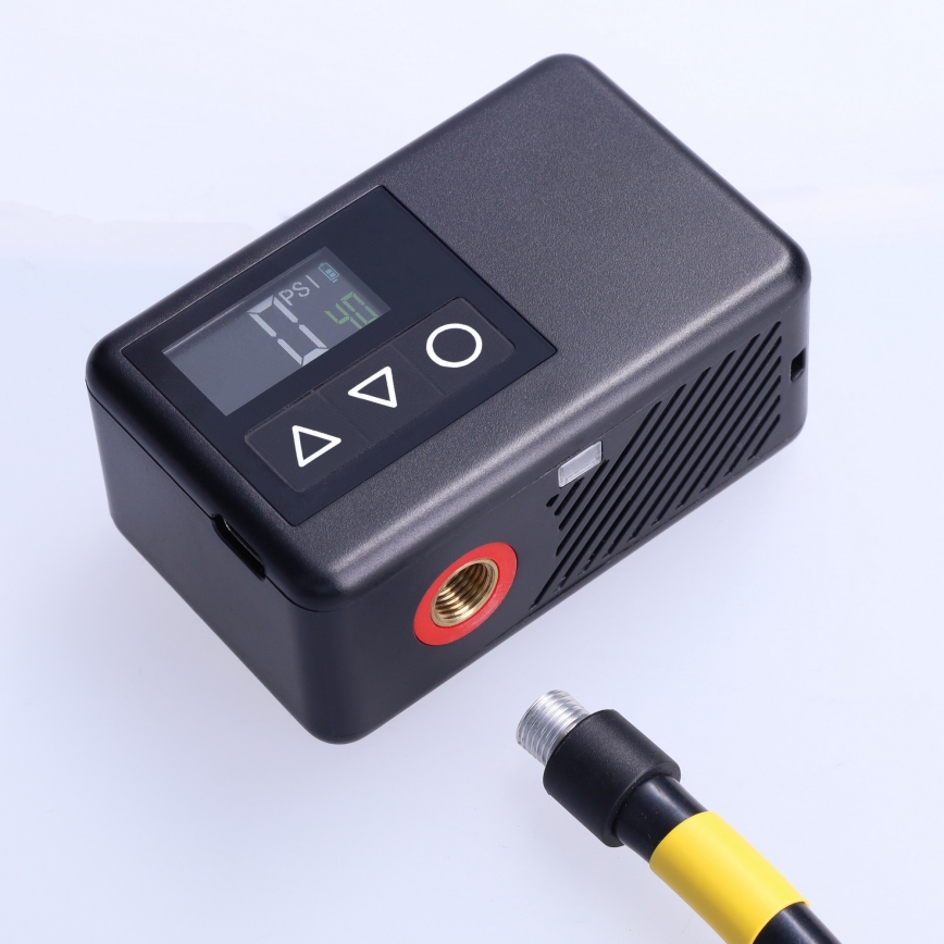 Digital Pocket Air Compressor — 500 mAh, 5V, Black