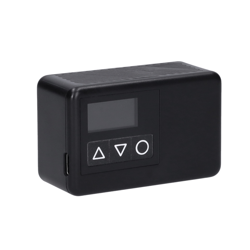 Digital Pocket Air Compressor — 500 mAh, 5V, Black