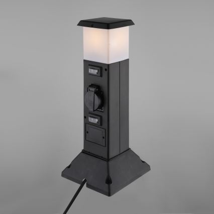 Outdoor lamp with 2 sockets 1xE14/15W/230V IP44 black