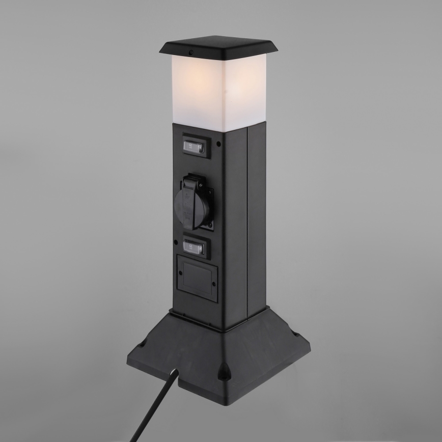 Outdoor lamp with 2 sockets 1xE14/15W/230V IP44 black
