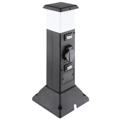 Outdoor lamp with 2 sockets 1xE14/15W/230V IP44 black