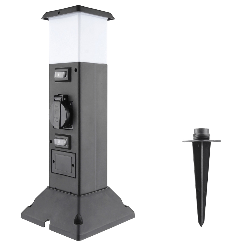 Outdoor lamp with 2 sockets 1xE14/15W/230V IP44 black
