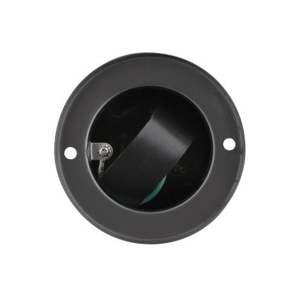 Outdoor socket column 2Z 230V IP44 black round