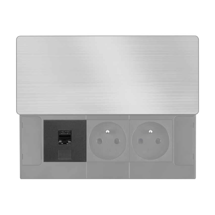 Add-on module for recessed outlets
