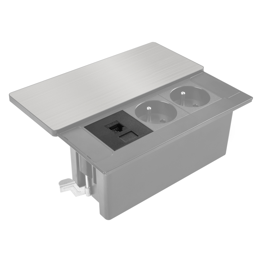 Add-on module for recessed outlets