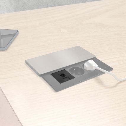 Add-on module for recessed outlets