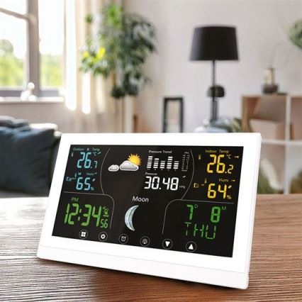 Weather Station with Color Display, 5V/2xAAA, White
