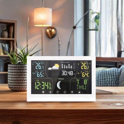 Weather Station with Color Display, 5V/2xAAA, White