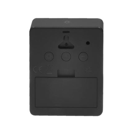 Weather station with alarm clock 2xAAA + 2xAAA black