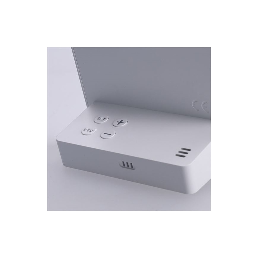 Digital thermometer 5V/2xAAA + 2xAAA white