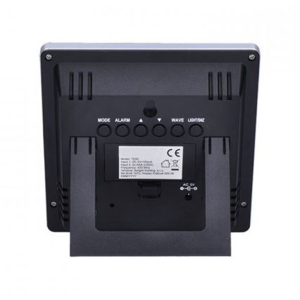 Weather station with LCD display 230V/2xAAA + 2xAAA black