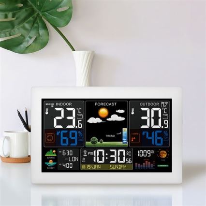 Weather station with color LCD display 5V/2xAA + 2xAA