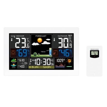 Weather station with color LCD display 5V/2xAA + 2xAA