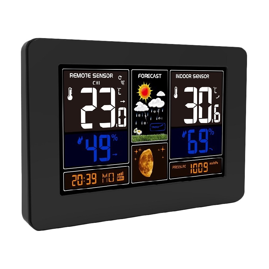 Weather station with color LCD display 2xAA/5V Wi-Fi Tuya
