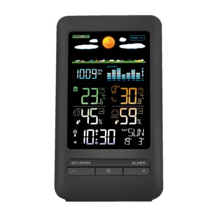 Weather station with LCD display 2xAA + 2xAA black
