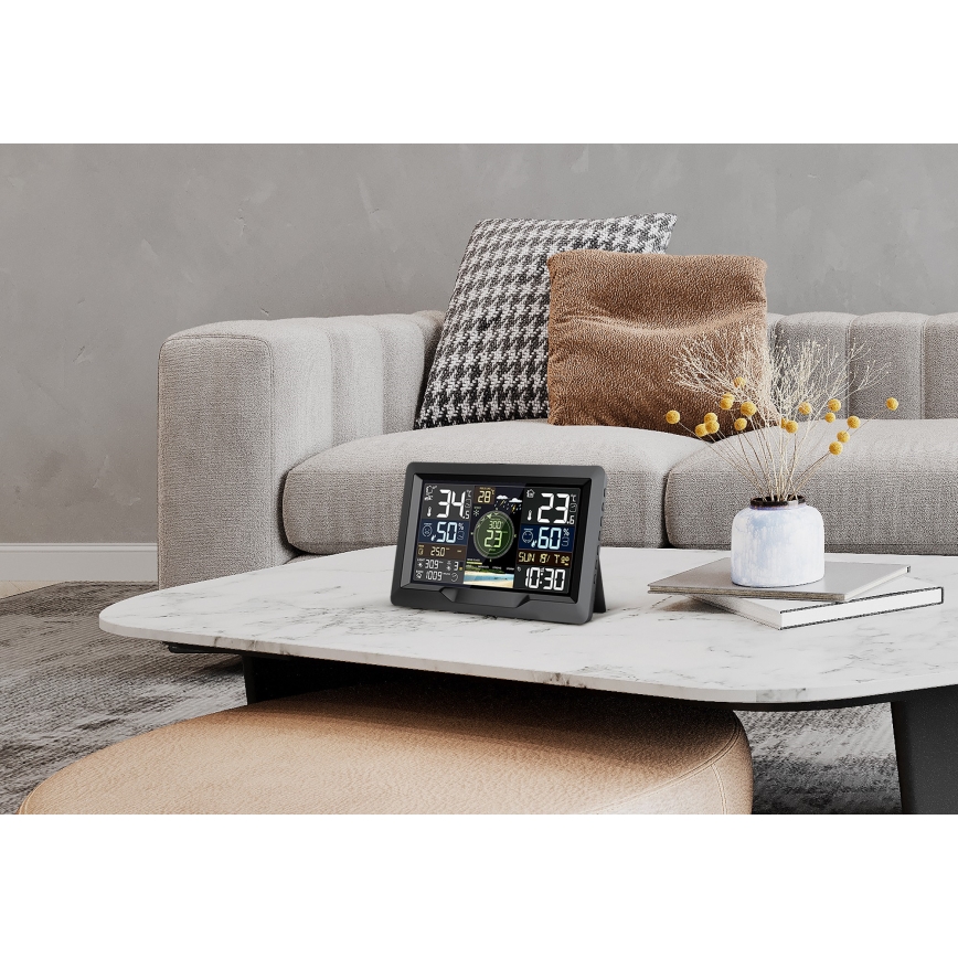 Professional weather station with color LCD display 5V/2xAA + 3xAA + 2xAA Wi-Fi Tuya