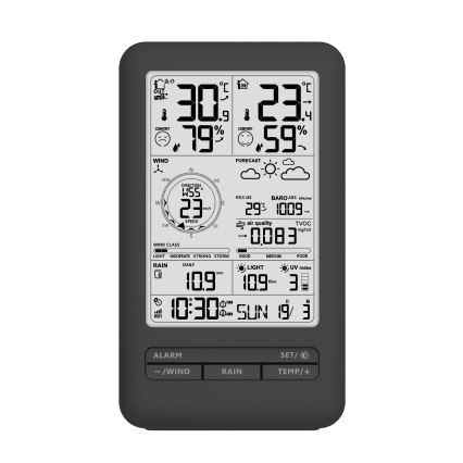Professional weather station with LCD display 2xAA Wi-Fi Tuya