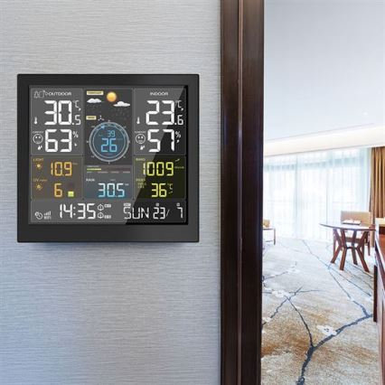Professional Wi-Fi weather station with LCD display 5V/2xAA + 3xAAA
