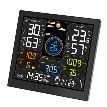 Professional Wi-Fi weather station with LCD display 5V/2xAA + 3xAAA