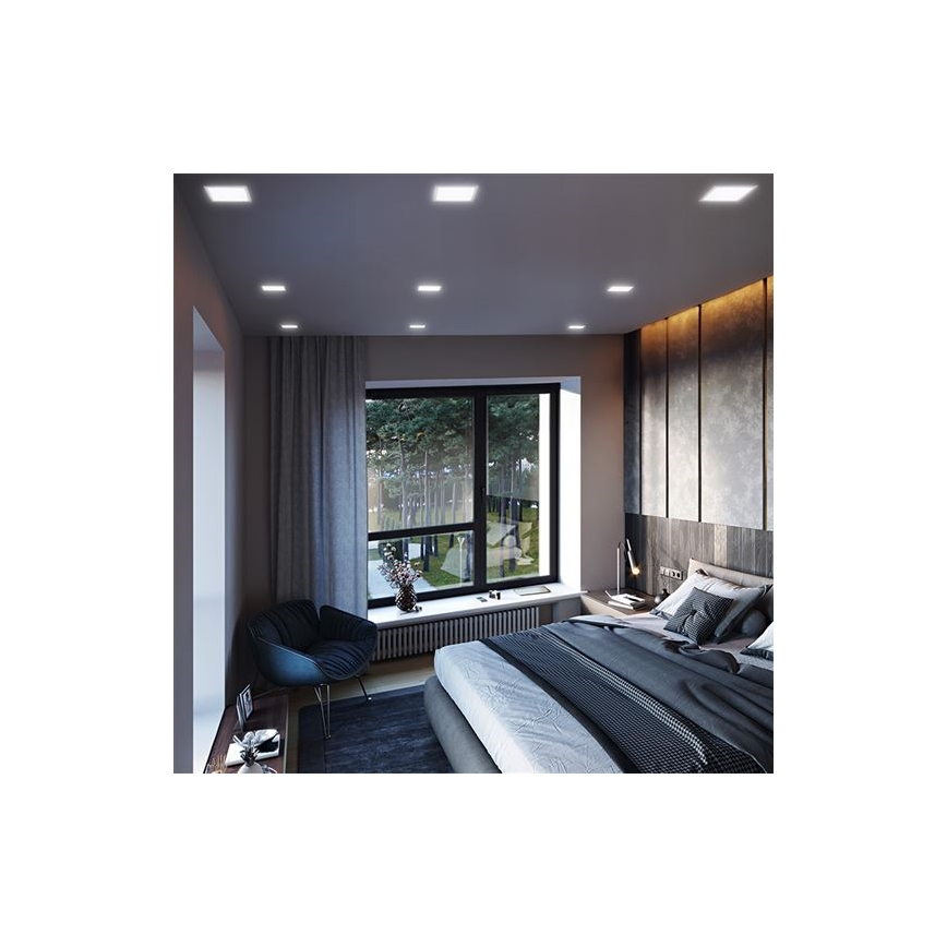 LED Recessed Ceiling Light LED/18W/230V 3000/4000/6000K 22,5x22,5 cm white