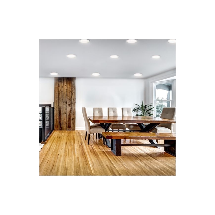 LED recessed downlight LED/6W/230V 3000/4000/6000K Ø12 cm white