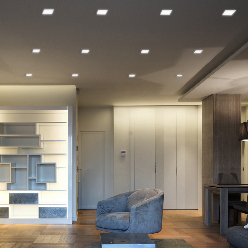 LED recessed ceiling light LED/6W/230V 3000/4000/6000K 12x12 cm white