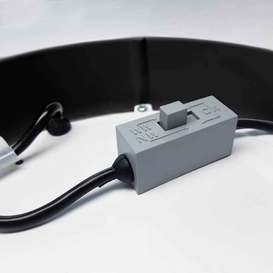LED Ceiling light LED/12W/230V 3000/4000/6000K black round