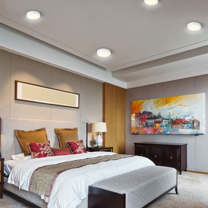 LED Ceiling Light, 12W, 230V, 3000/4000/6000K, Ø 17 cm, White