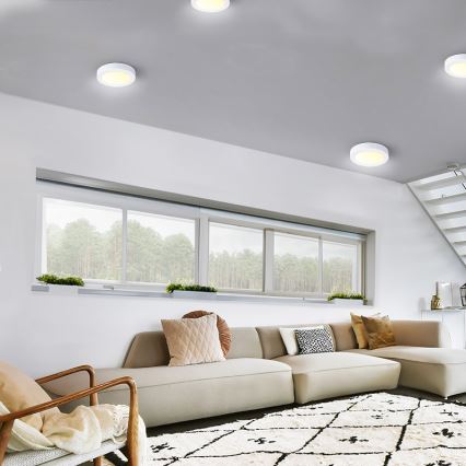 LED Ceiling Light, 12W, 230V, 3000/4000/6000K, Ø 17 cm, White