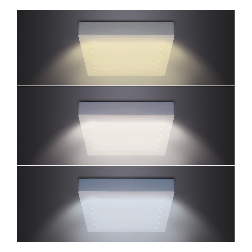 LED ceiling light LED/18W/230V 3000/4000/6000K 22,5x22,5 cm white