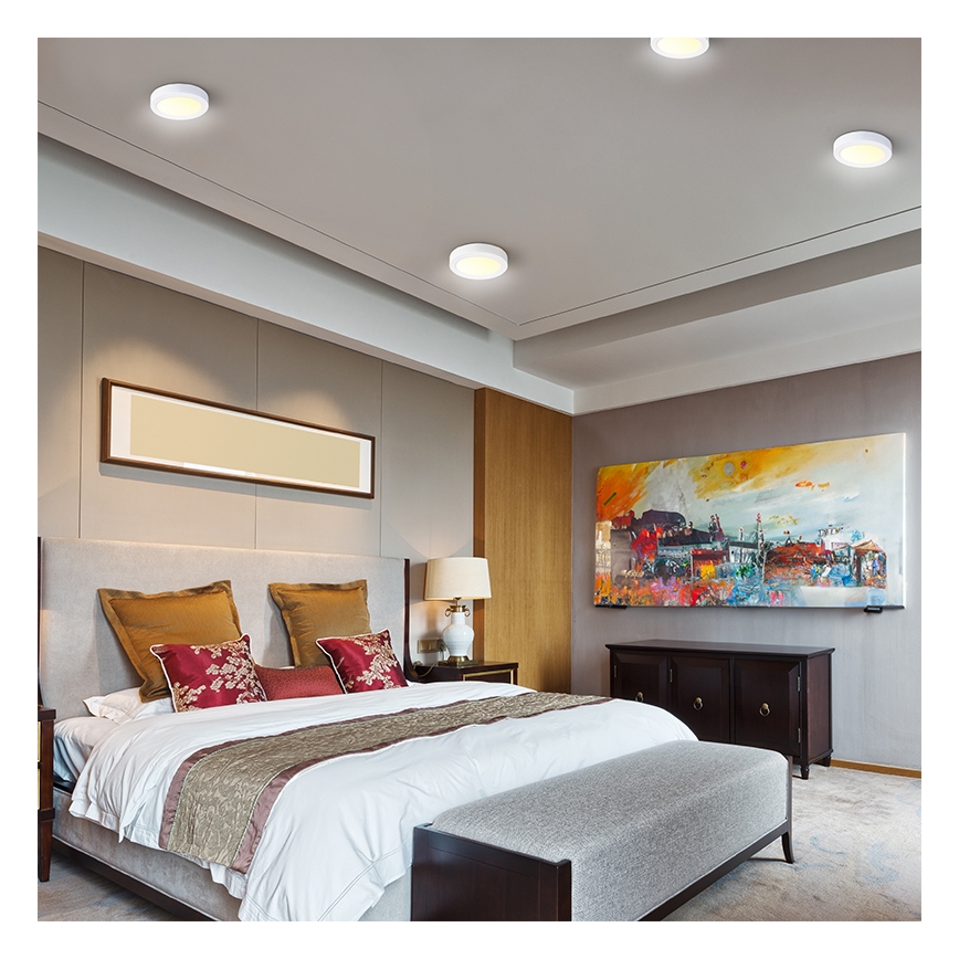 LED Ceiling Light, 24W/230V, 3000/4000/6000K, Ø 30 cm, White