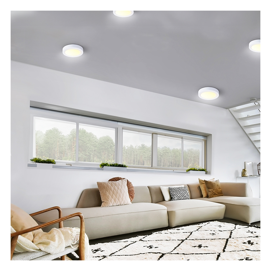 LED Ceiling Light, 24W/230V, 3000/4000/6000K, Ø 30 cm, White