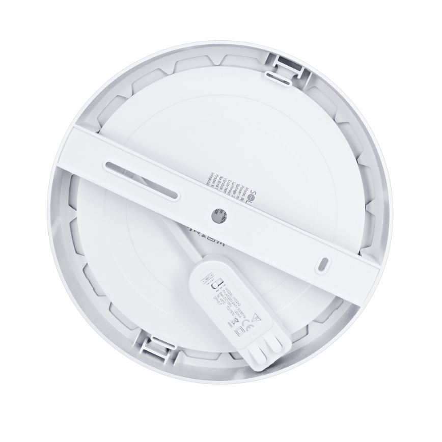 LED 2-in-1 Surface/Recessed Panel 18W/230V 3000/4000/6000K dia. 22,5 cm IP54 Silver