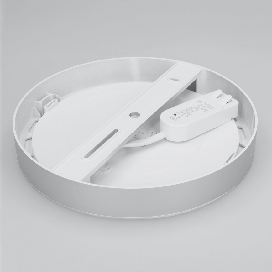 LED 2-in-1 surface/recessed panel 18W/230V 3000/4000/6000K Ø22.5 cm IP54 white