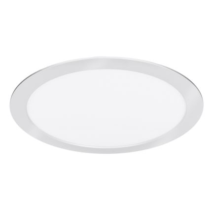 LED 2-in-1 Surface-mounted/Recessed Panel 24W/230V 3000/4000/6000K Ø 30 cm IP54 Silver