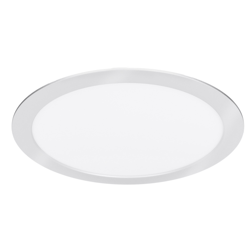 LED 2-in-1 Surface-mounted/Recessed Panel 24W/230V 3000/4000/6000K Ø 30 cm IP54 Silver